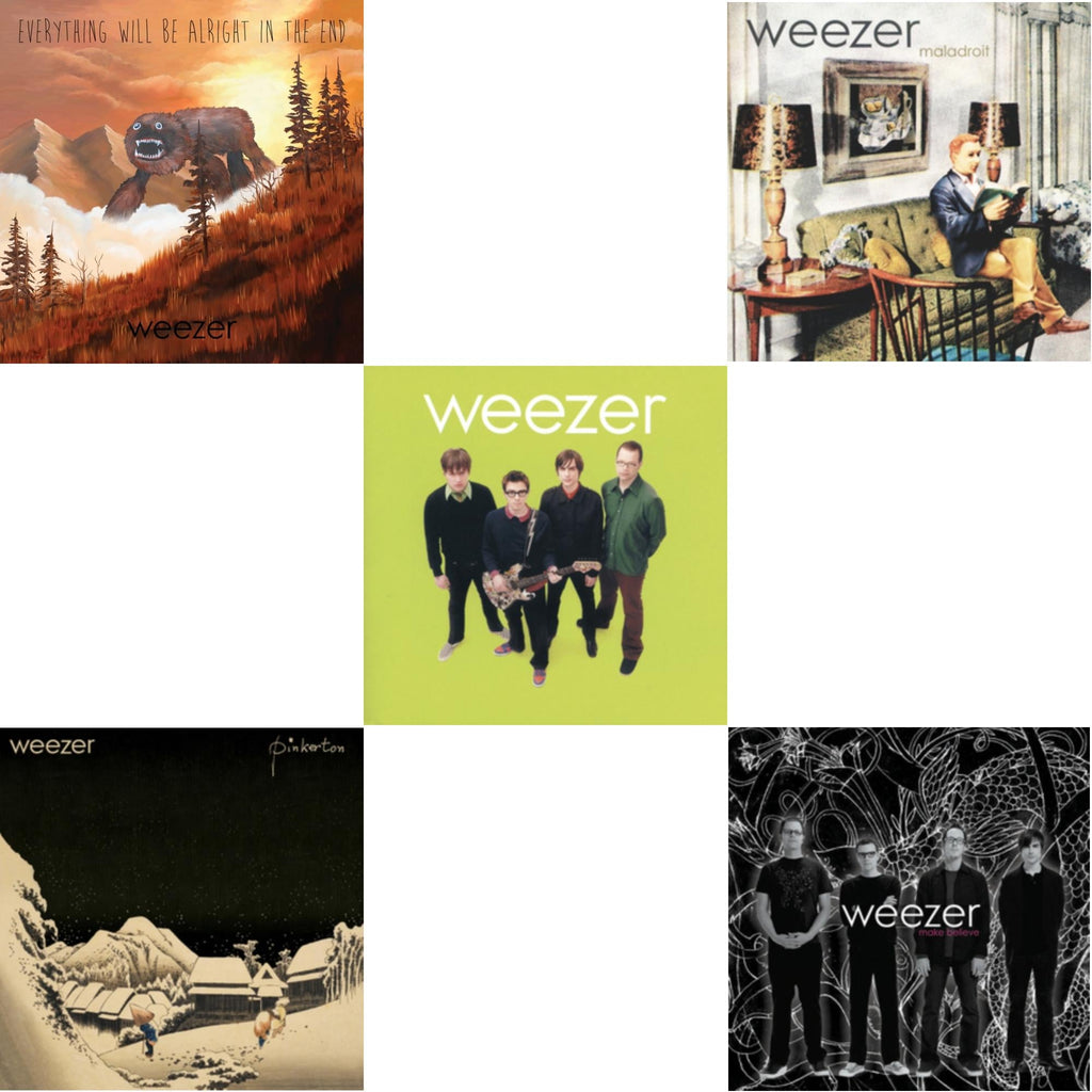Everything Will Be Alright In The End & Pinkerton & Weezer (Green Album) & Maladroit & Make Believe