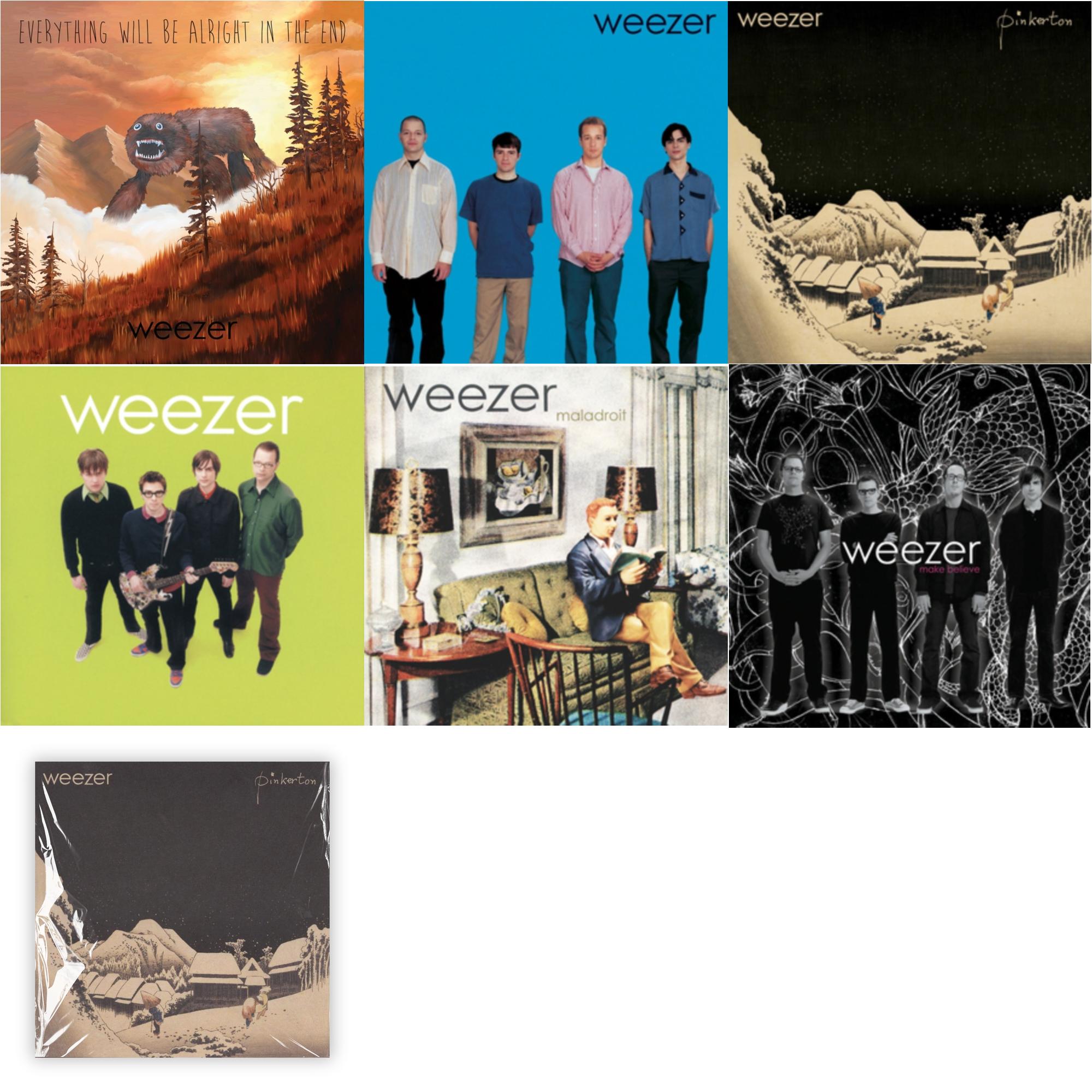 Everything Will Be Alright In The End & Weezer (Blue Album) & Pinkerton & Weezer (Green Album) & Maladroit & Make Believe & Weezer (Red Album)