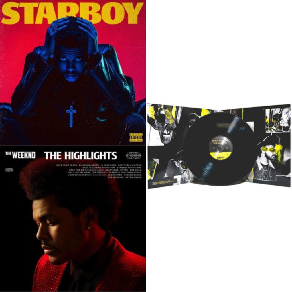Highlights (2LP) & Beauty Behind The Madness (X) & Starboy (2LP/Translucent Red Vinyl/Gatefold)