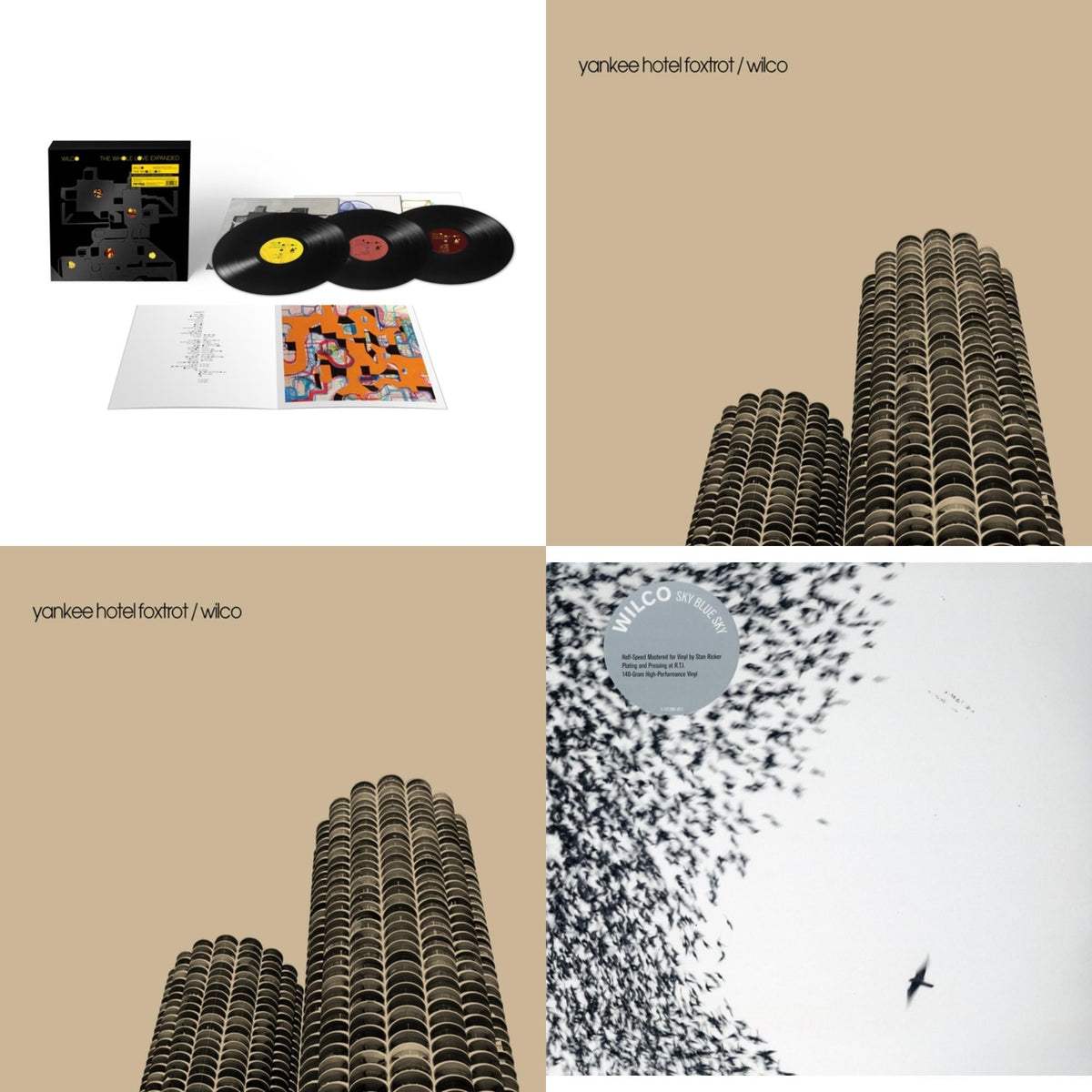 Wilco - Whole Love Expanded (3LP/140G) & Yankee Hotel Foxtrot (2022 Remaster/Creamy White Vinyl/2LP) (I) & Yankee Hotel Foxtrot (2022 Remaster/2LP) & Sky Blue Sky