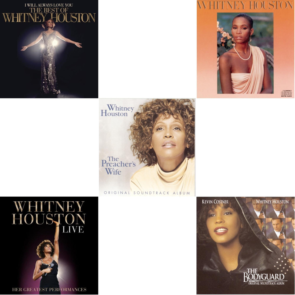 I Will Always Love You: Very Best Of & Whitney Houston Live: Her Greatest Performances & Preacher's Wife Ost & Whitney Houston & Bodyguard Ost