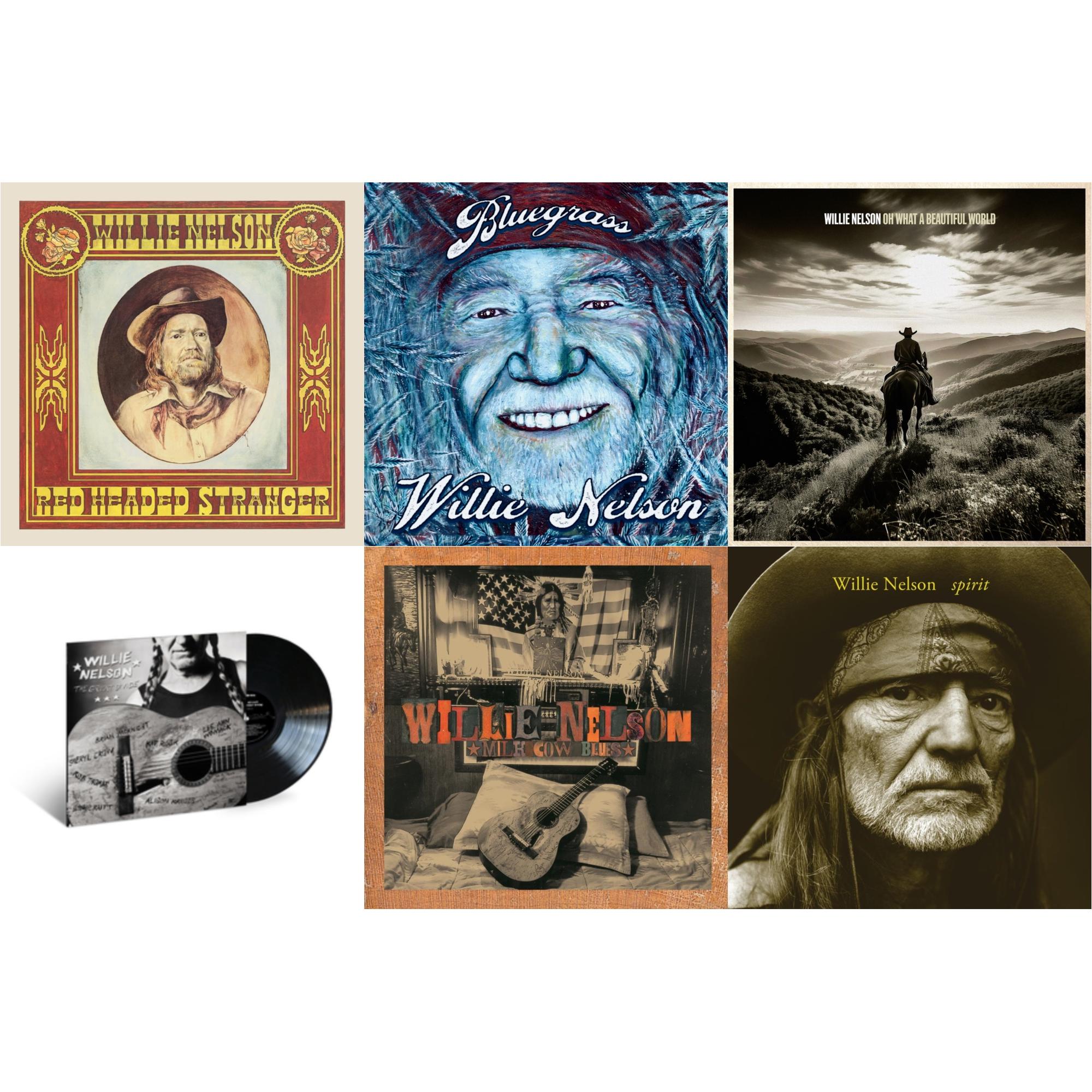Red Headed Stranger (150G/Dl Insert) & Bluegrass (Electric Blue LP Vinyl) & Oh What A Beautiful World & Great Divide & Milk Cow Blues (2LP/180G) & Spirit (180G)