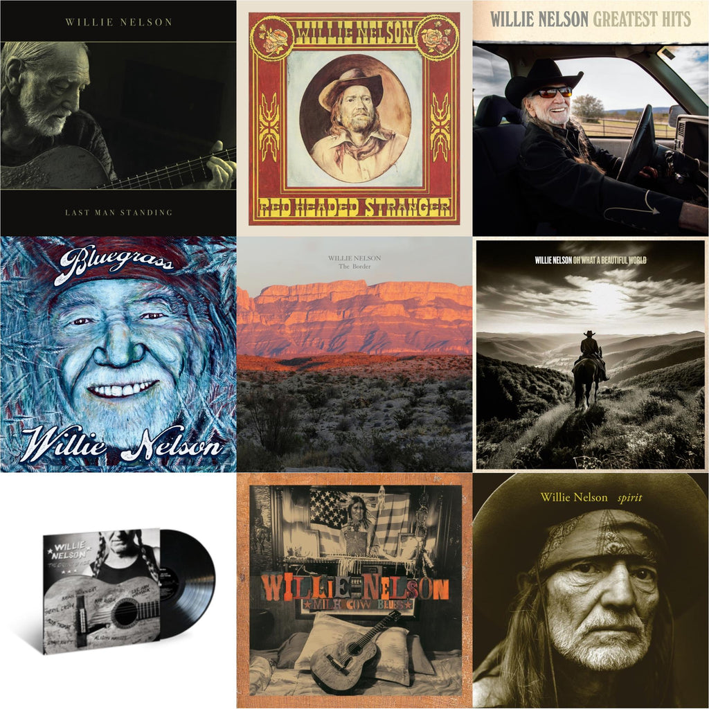Last Man Standing (140G) & Red Headed Stranger (150G/Dl Insert) & Greatest Hits & Bluegrass (Electric Blue LP Vinyl) & Border & Oh What A Beautiful World & Great Divide & Milk Cow Blues (2LP/180G) & Spirit (180G)
