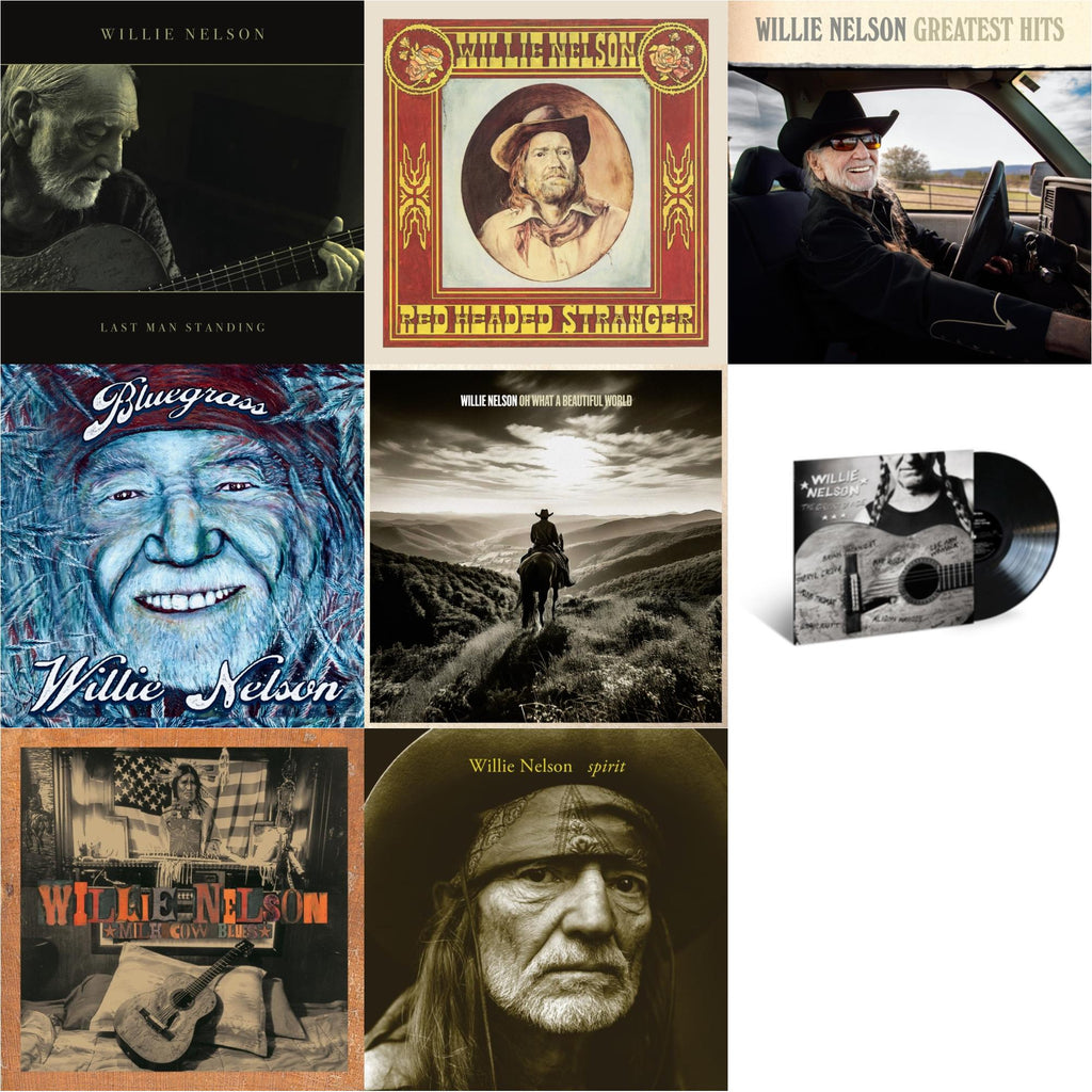 Last Man Standing (140G) & Red Headed Stranger (150G/Dl Insert) & Greatest Hits & Bluegrass (Electric Blue LP Vinyl) & Oh What A Beautiful World & Great Divide & Milk Cow Blues (2LP/180G) & Spirit (180G)