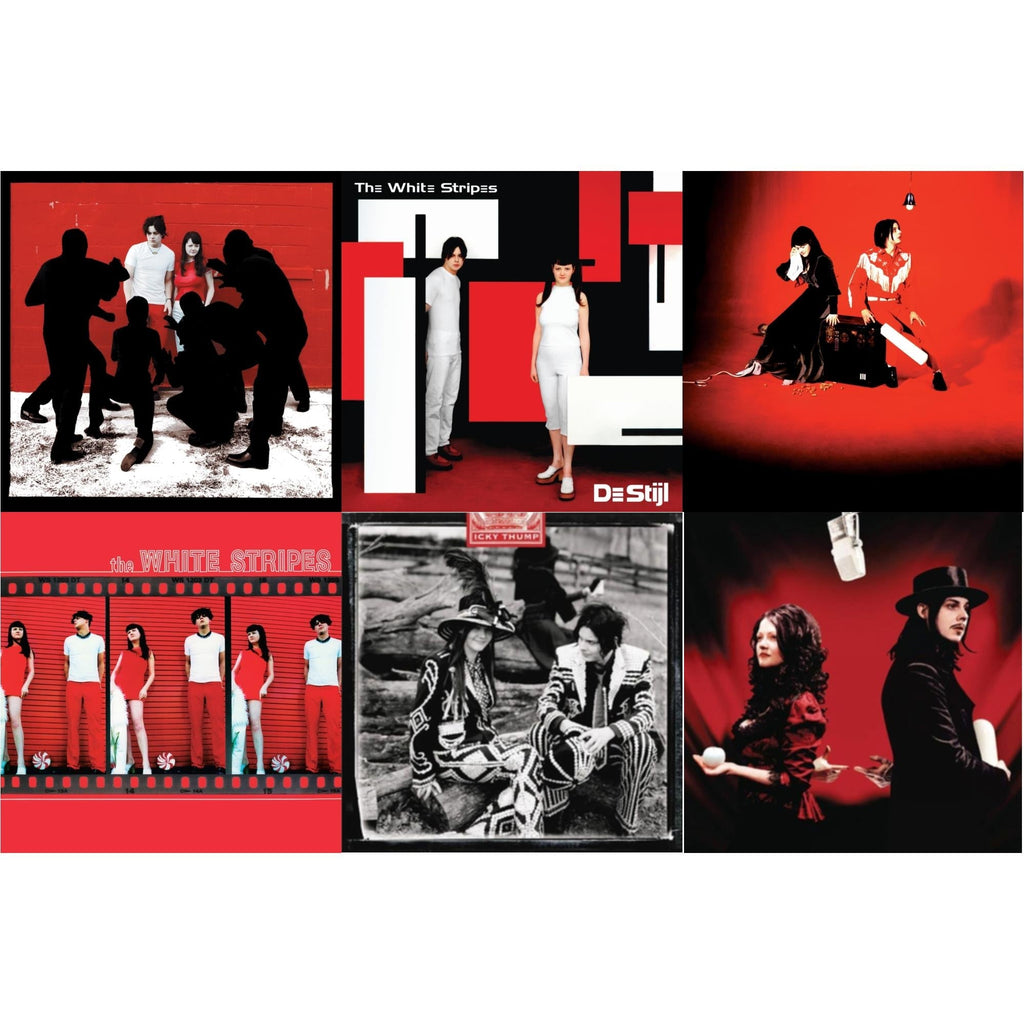 White Stripes - Elephant (2LP) & Get Behind Me Satan (2LP) & Icky Thump (2LP) & De Stijl & White Blood Cells (Reissue) & White Stripes