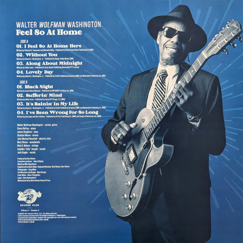 Walter Washington  Wolfman – Feel So At Home (LP Vinyl) Vinyl Record