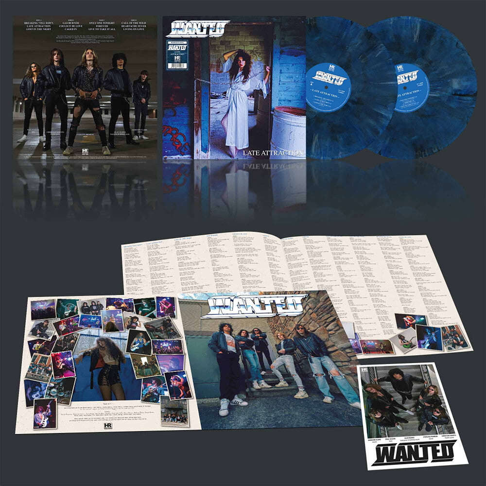 Wanted – Late Attraction (Blue, Colored LP Vinyl) Vinyl Record