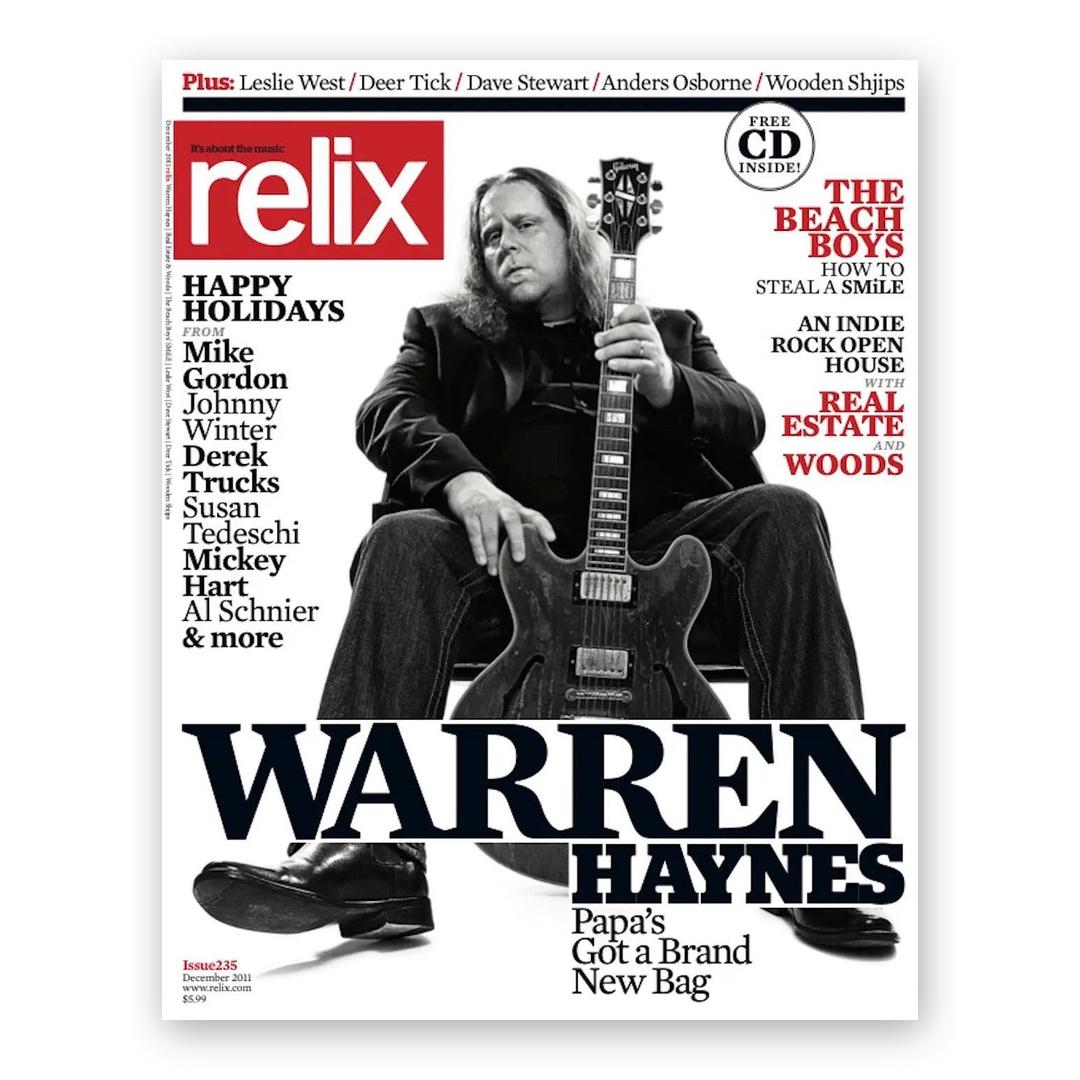 Warren Haynes - December 2011 Relix Issue Magazine