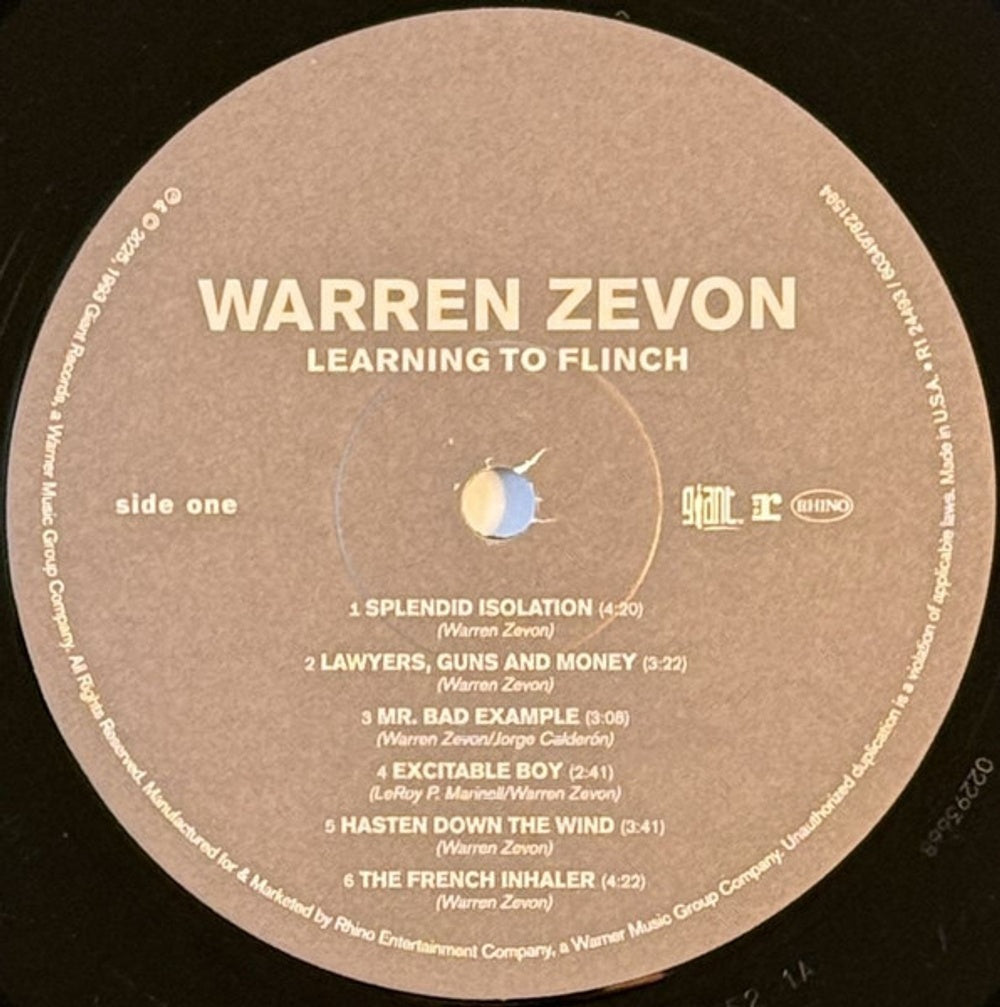 Warren Zevon – Learning To Flinch (Live)(Rktbr25) (2-LP Vinyl) Vinyl Record