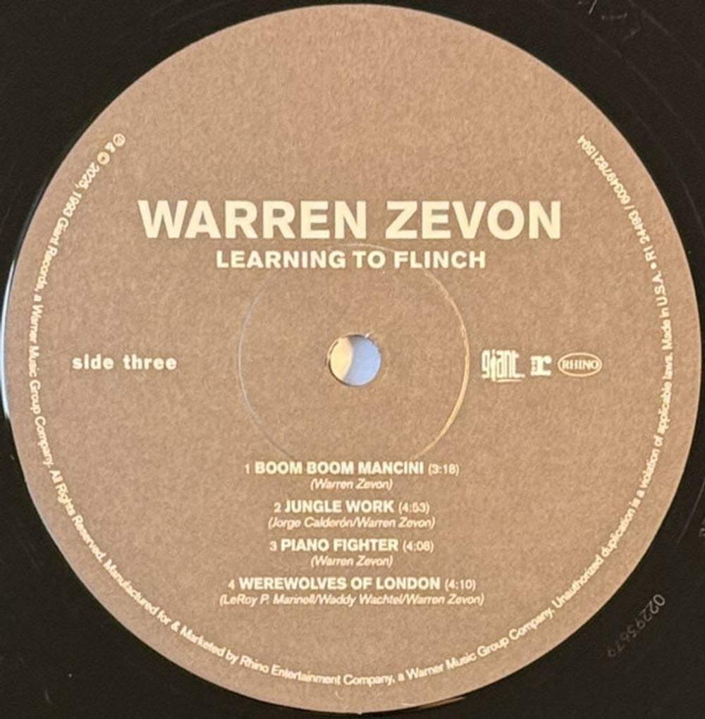 Warren Zevon – Learning To Flinch (Live)(Rktbr25) (2-LP Vinyl) Vinyl Record