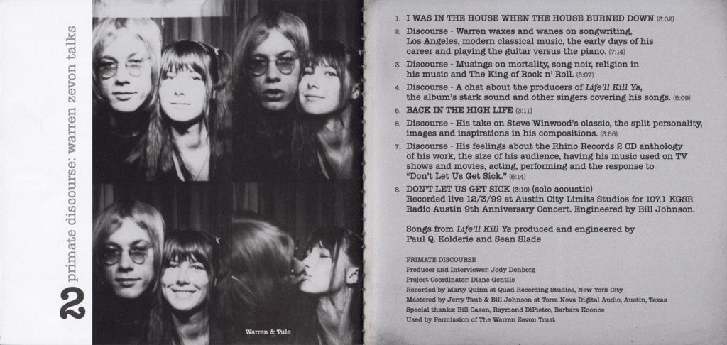 Warren Zevon – Preludes (2-CD) Music CD