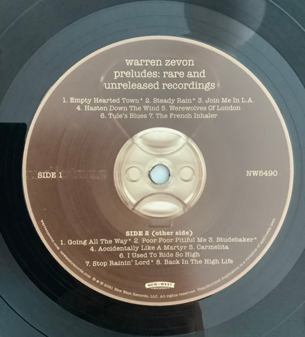 Warren Zevon – Preludes (2-LP Vinyl) Vinyl Record
