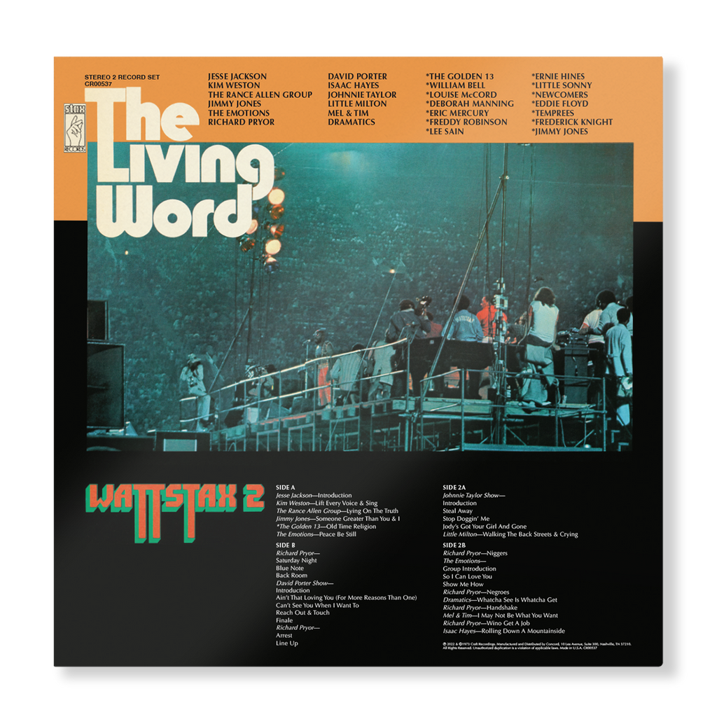 The Living Word: Wattstax 2 2 Vinyl Record