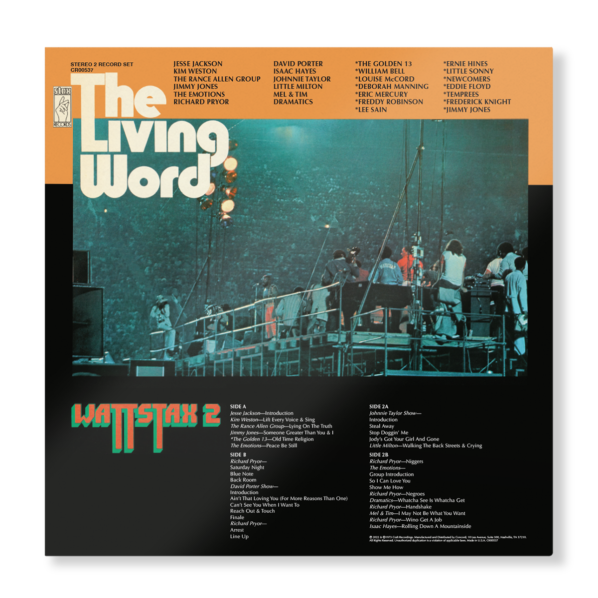 The Living Word: Wattstax 2 2 Vinyl Record