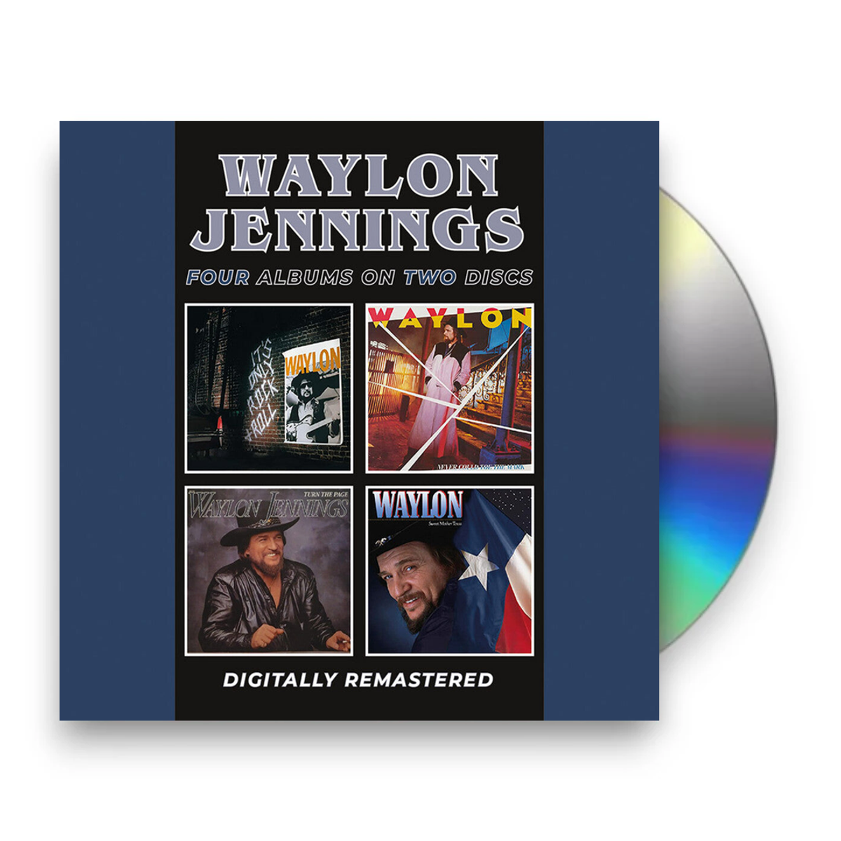 Waylon Jennings – It's Only Rock & Roll / Never Could Toe The Mark (2-CD) Music CD