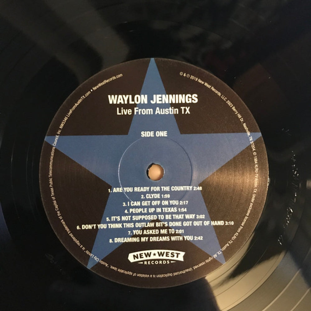 Waylon Jennings – Live From Austin, TX '84 (LP Vinyl) Vinyl Record