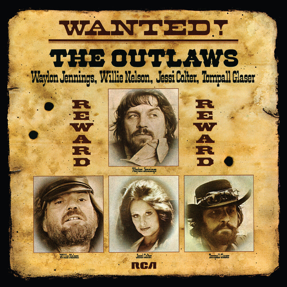 Waylon Jennings, Willie Nelson, & Jessi Colter – Wanted! The Outlaws (LP Vinyl) Vinyl Record
