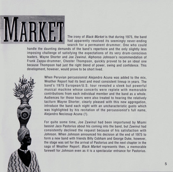 Weather Report – Black Market Music CD