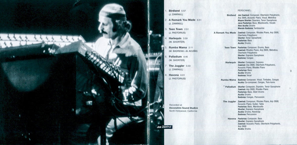 Weather Report – Heavy Weather Music CD