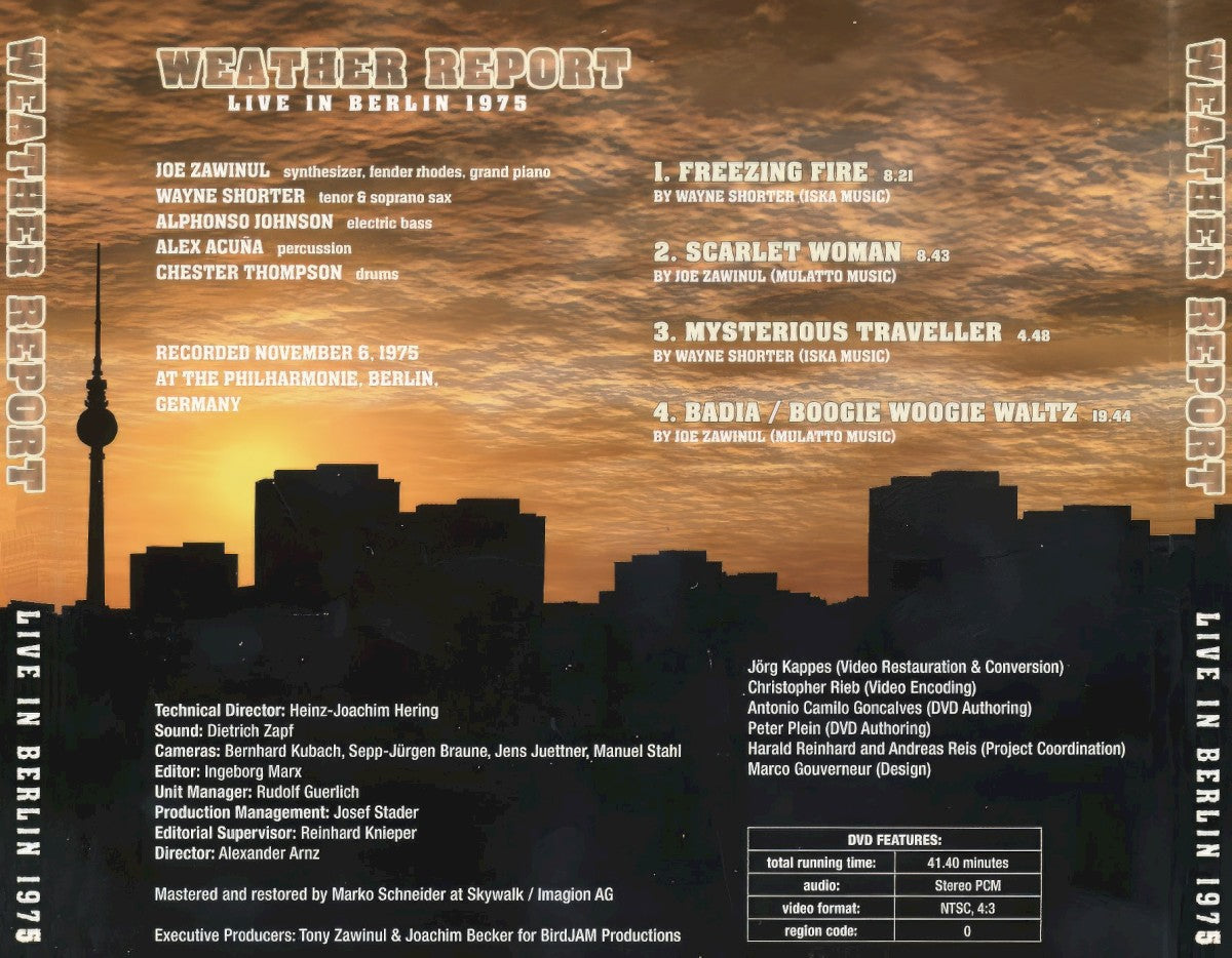 Weather Report – Live in Berlin 1975 (LP Vinyl) Vinyl Record