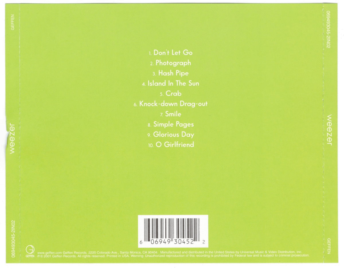Weezer – Weezer 2 Music CD