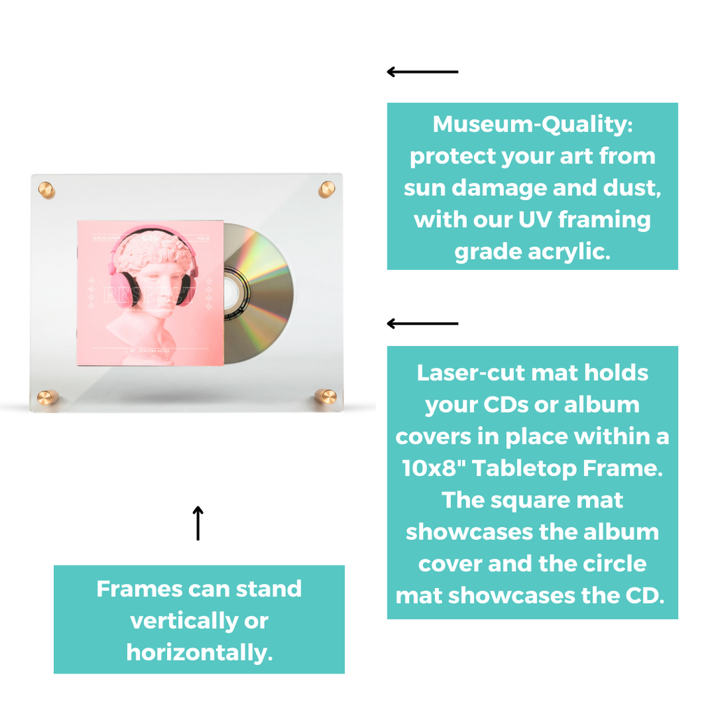 Tabletop Music CD Display Frame for the Music Lover in Your Life
