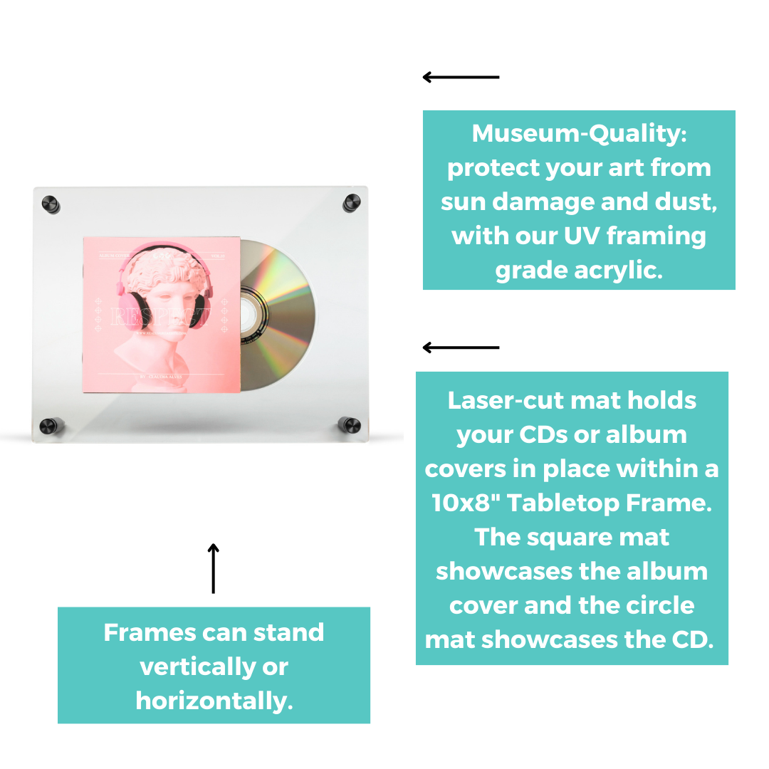 Tabletop Music CD Display Frame for the Music Lover in Your Life