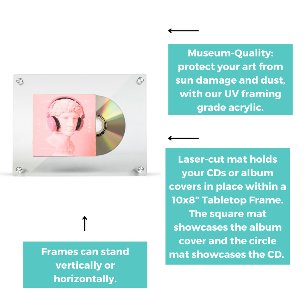 Tabletop Music CD Display Frame for the Music Lover in Your Life