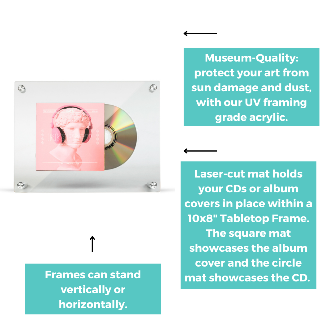 Tabletop Music CD Display Frame for the Music Lover in Your Life