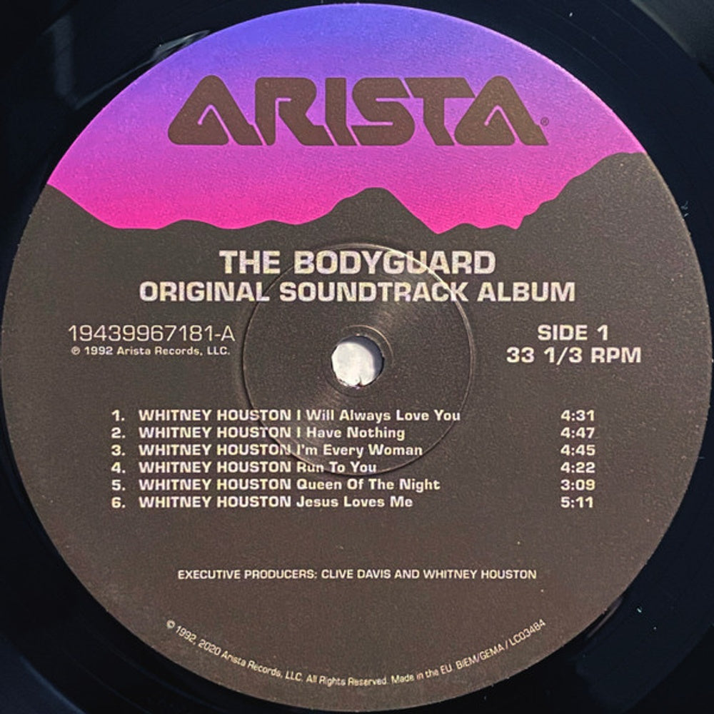 Whitney Houston – The Bodyguard: Original Soundtrack (LP Vinyl) Vinyl Record