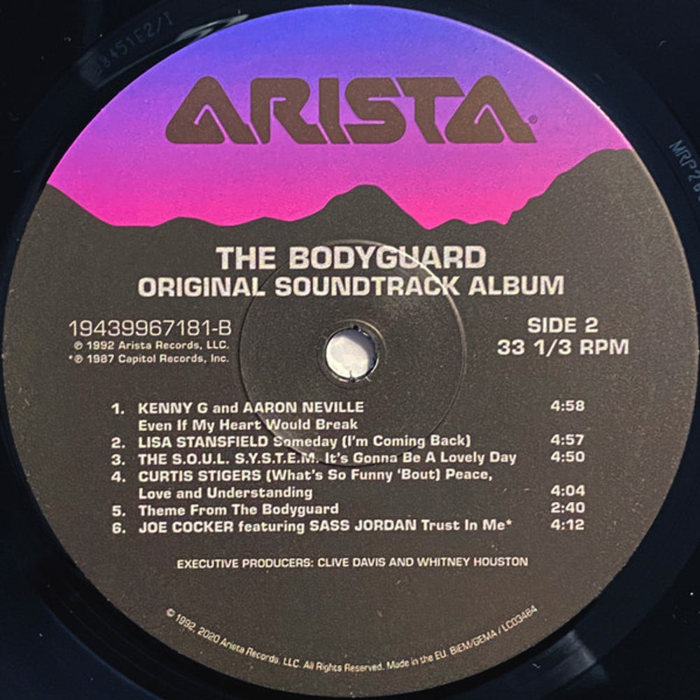 Whitney Houston – The Bodyguard: Original Soundtrack (LP Vinyl) Vinyl Record