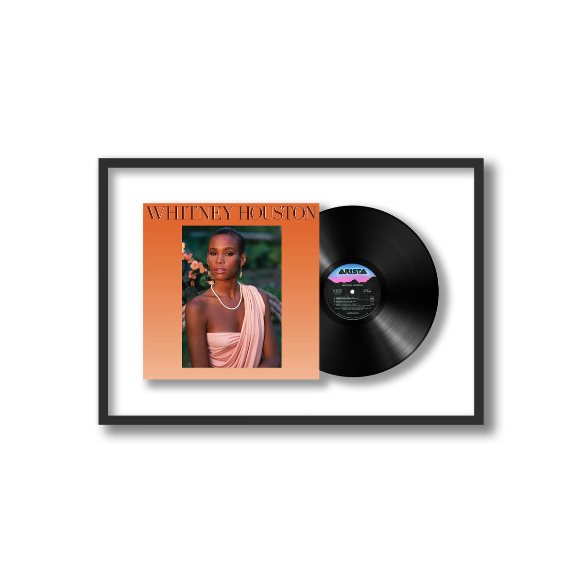 Whitney Houston - Whitney Houston - Framed Vinyl Record
