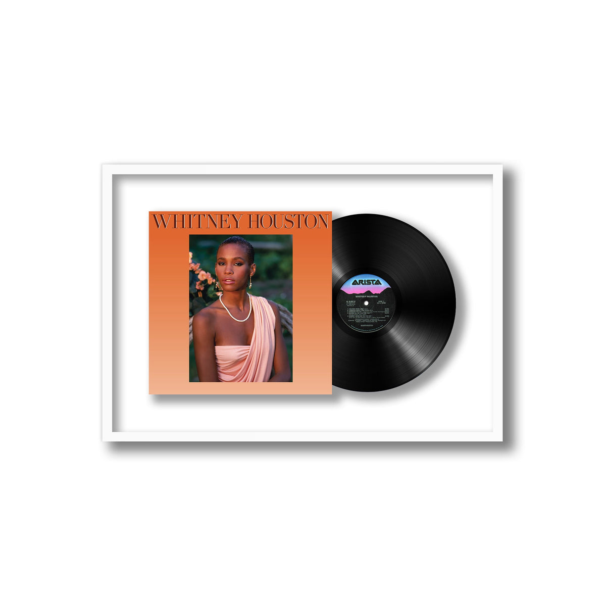Whitney Houston - Whitney Houston - Framed Vinyl Record