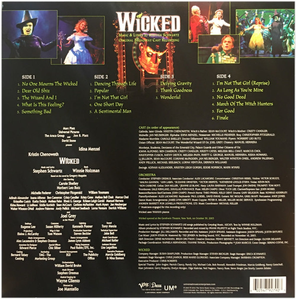 Wicked - Original Cast Recording (2-LP Vinyl) Vinyl Record