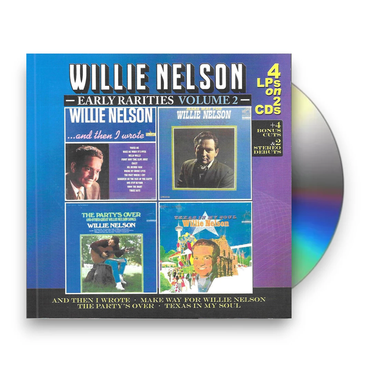 Willie Nelson – Early Rarities 2 (2-CD) Music CD
