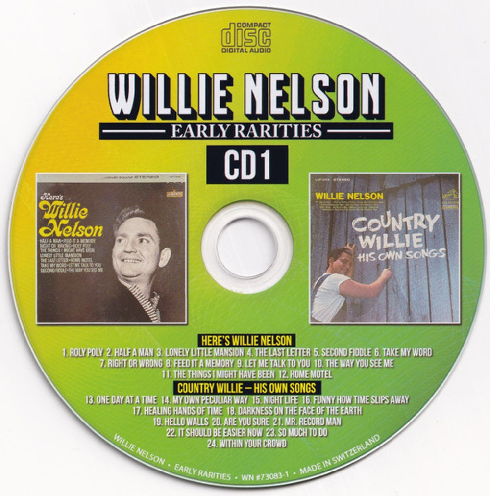 Willie Nelson – Here's Willie Nelson / Country Willie / Good Times (2-CD) Music CD