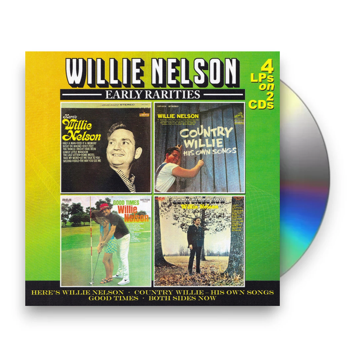Willie Nelson – Here's Willie Nelson / Country Willie / Good Times (2-CD) Music CD