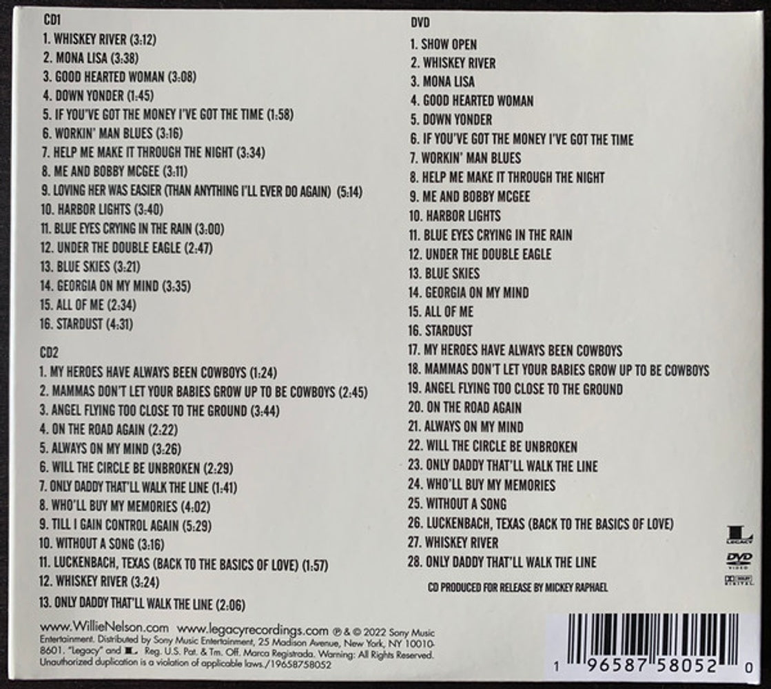 Willie Nelson – Live At Budokan (2-CD + DVD) Music CD