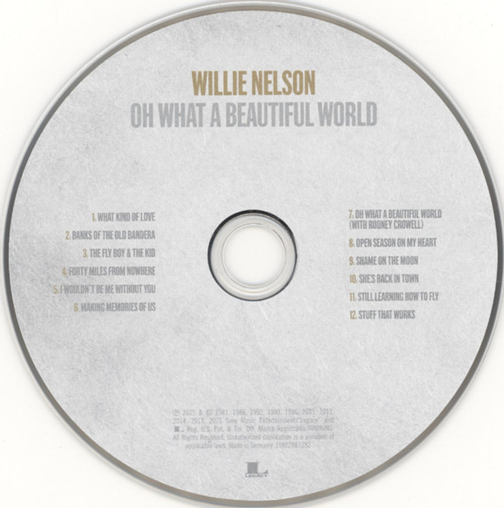 Willie Nelson – Oh What A Beautiful World Music CD