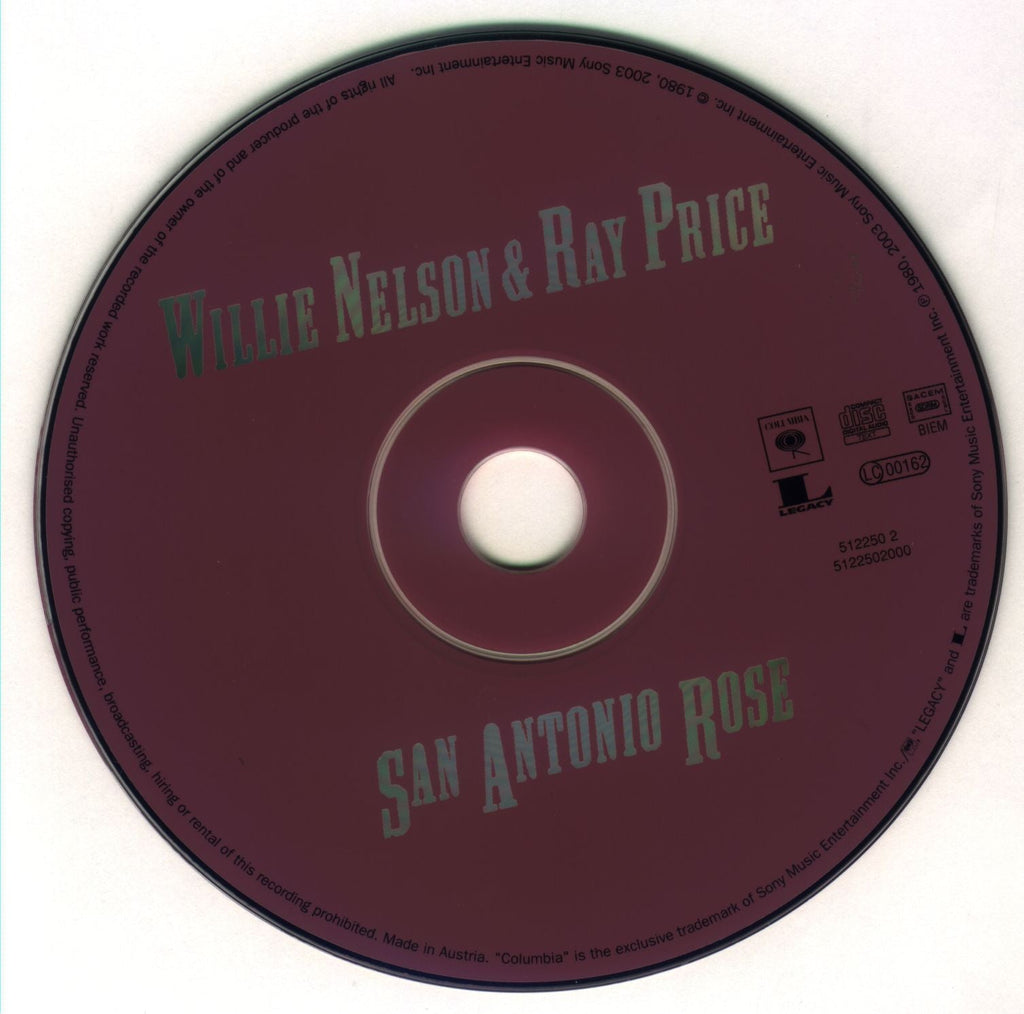 Willie Nelson & Ray Price – San Antonio Rose Music CD