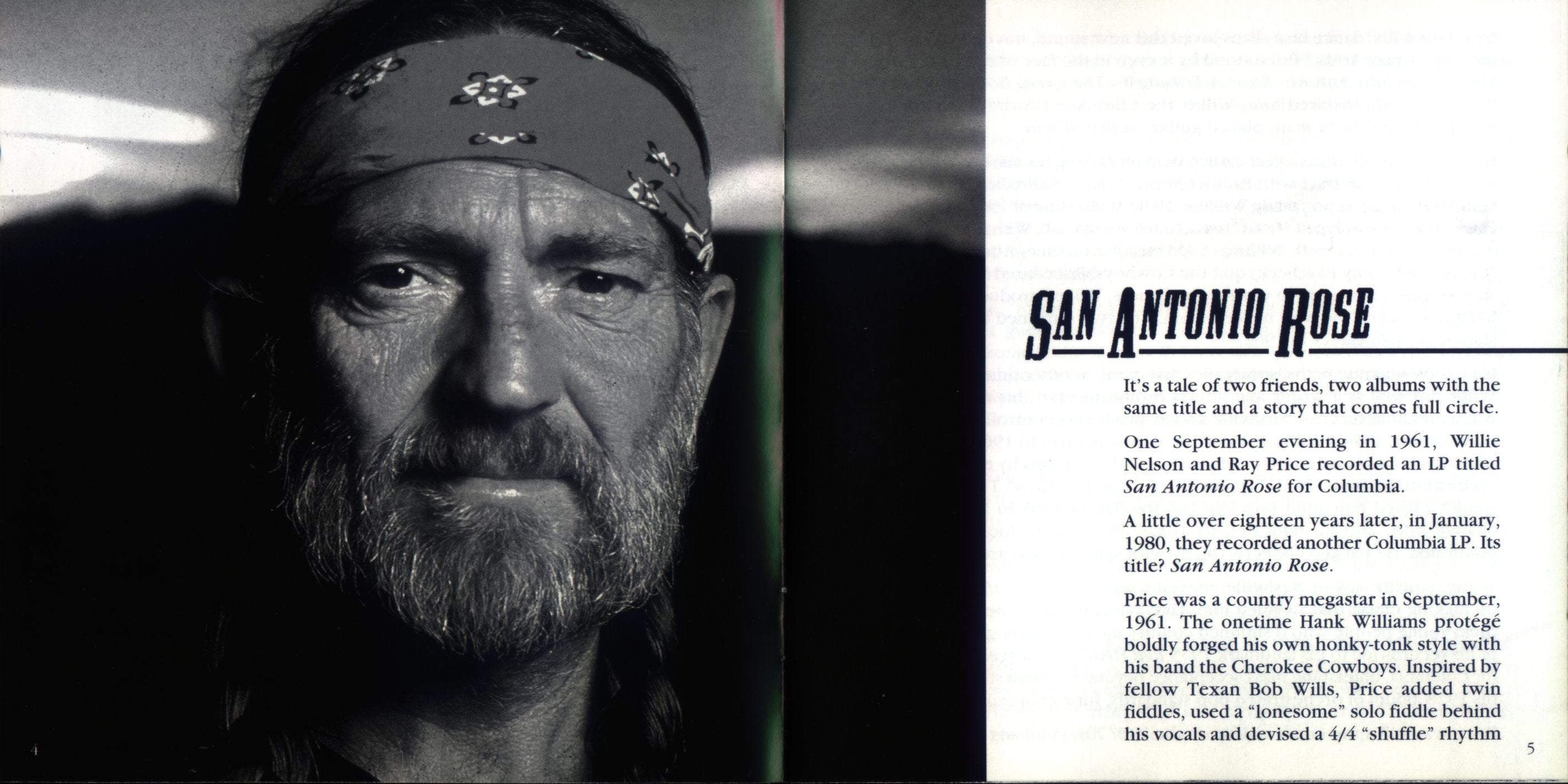 Willie Nelson & Ray Price – San Antonio Rose Music CD