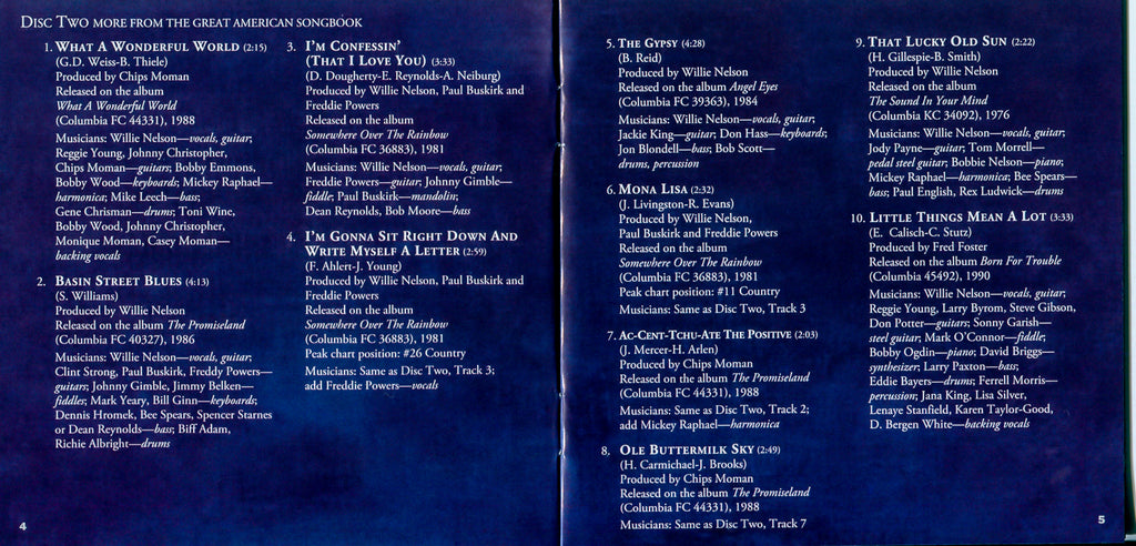 Willie Nelson – Stardust Music CD