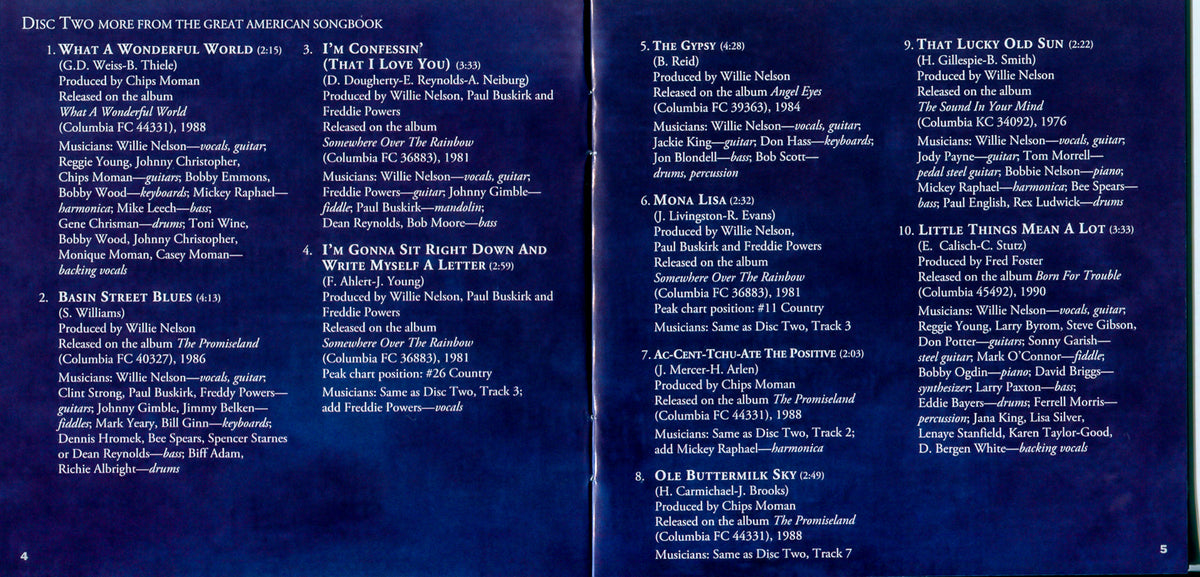 Willie Nelson – Stardust Music CD