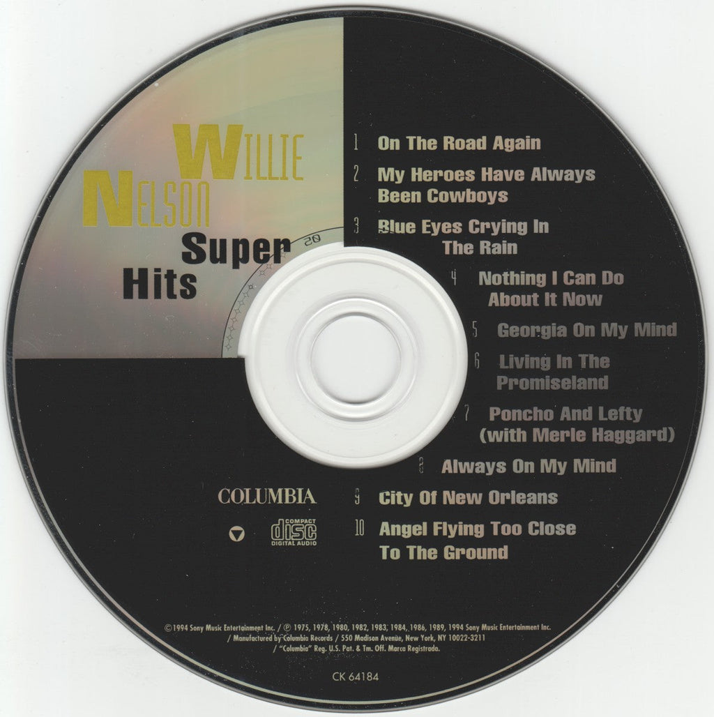 Willie Nelson – Super Hits Music CD