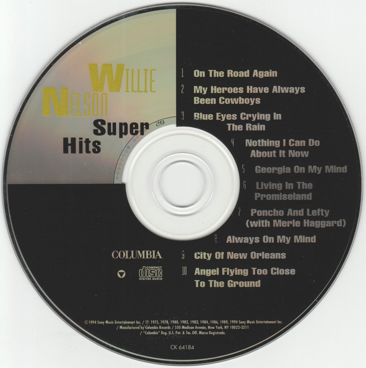 Willie Nelson – Super Hits Music CD