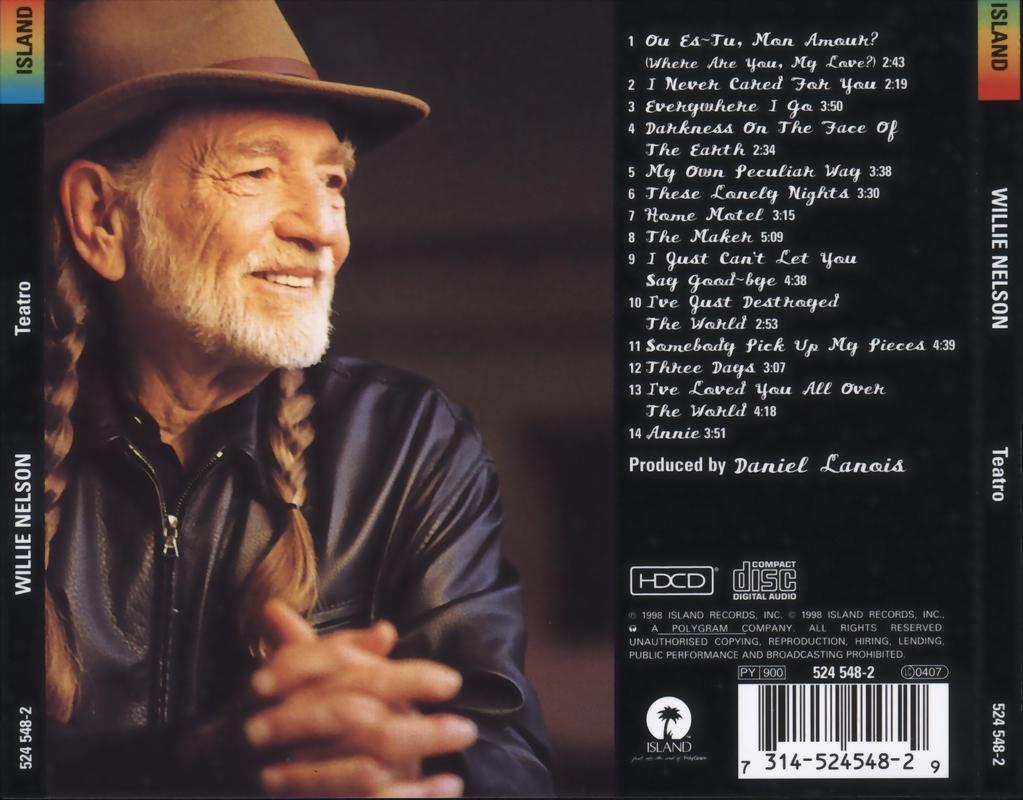 Willie Nelson – Teatro (LP Vinyl) Vinyl Record