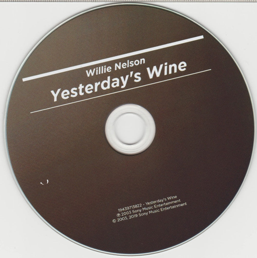 Willie Nelson – Yesterday's Wine Music CD