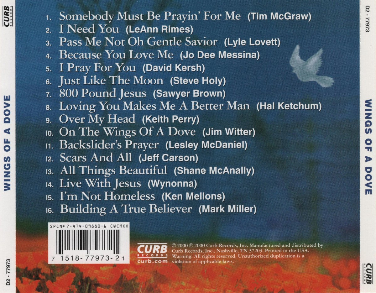Wings Of A Dove – Wings Of A Dove Music CD