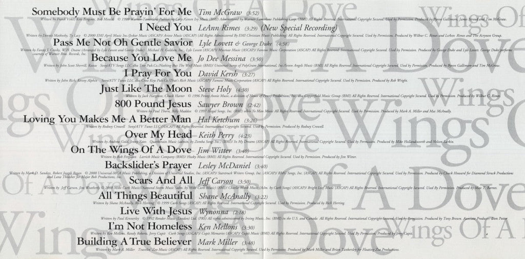 Wings Of A Dove – Wings Of A Dove Music CD