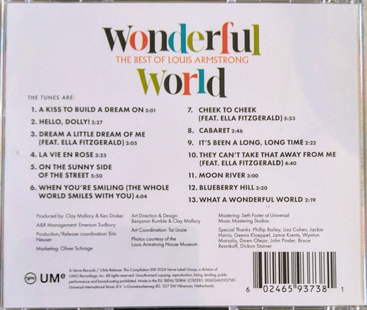 Wonderful World: The Best Of Louis Armstrong Music CD